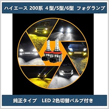 CJWUHAO LED フォグランプ　ユニット　ハイエース　200系 Amazon | ハイエース 200系 7型 フォグランプ 純正形状 左右